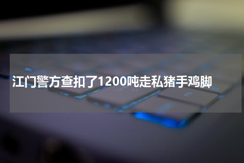 江门警方查扣了1200吨走私猪手鸡脚