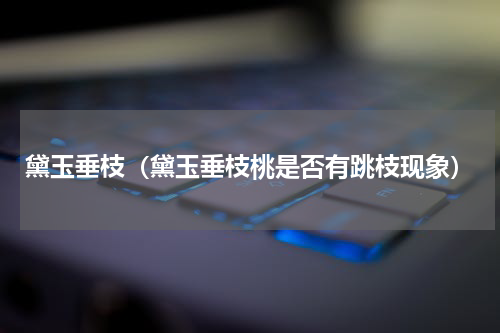 黛玉垂枝（黛玉垂枝桃是否有跳枝现象）