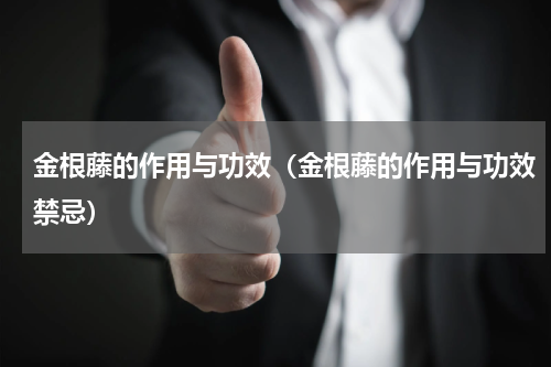 金根藤的作用与功效（金根藤的作用与功效禁忌）