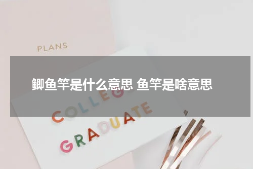 鲫鱼竿是什么意思 鱼竿是啥意思