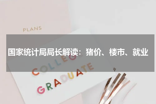 国家统计局局长解读：猪价、楼市、就业