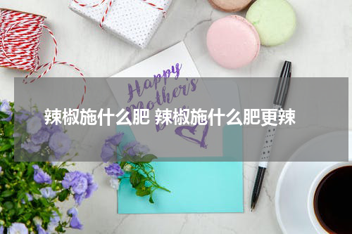 辣椒施什么肥 辣椒施什么肥更辣