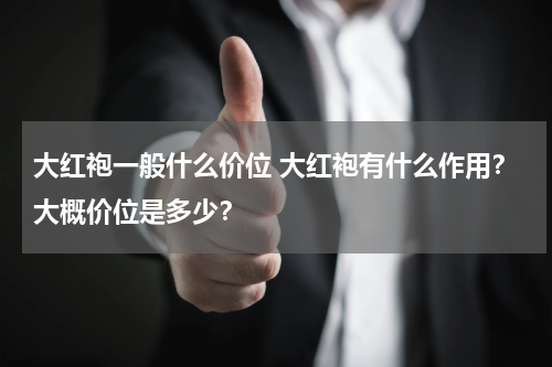 大红袍一般什么价位 大红袍有什么作用？大概价位是多少？